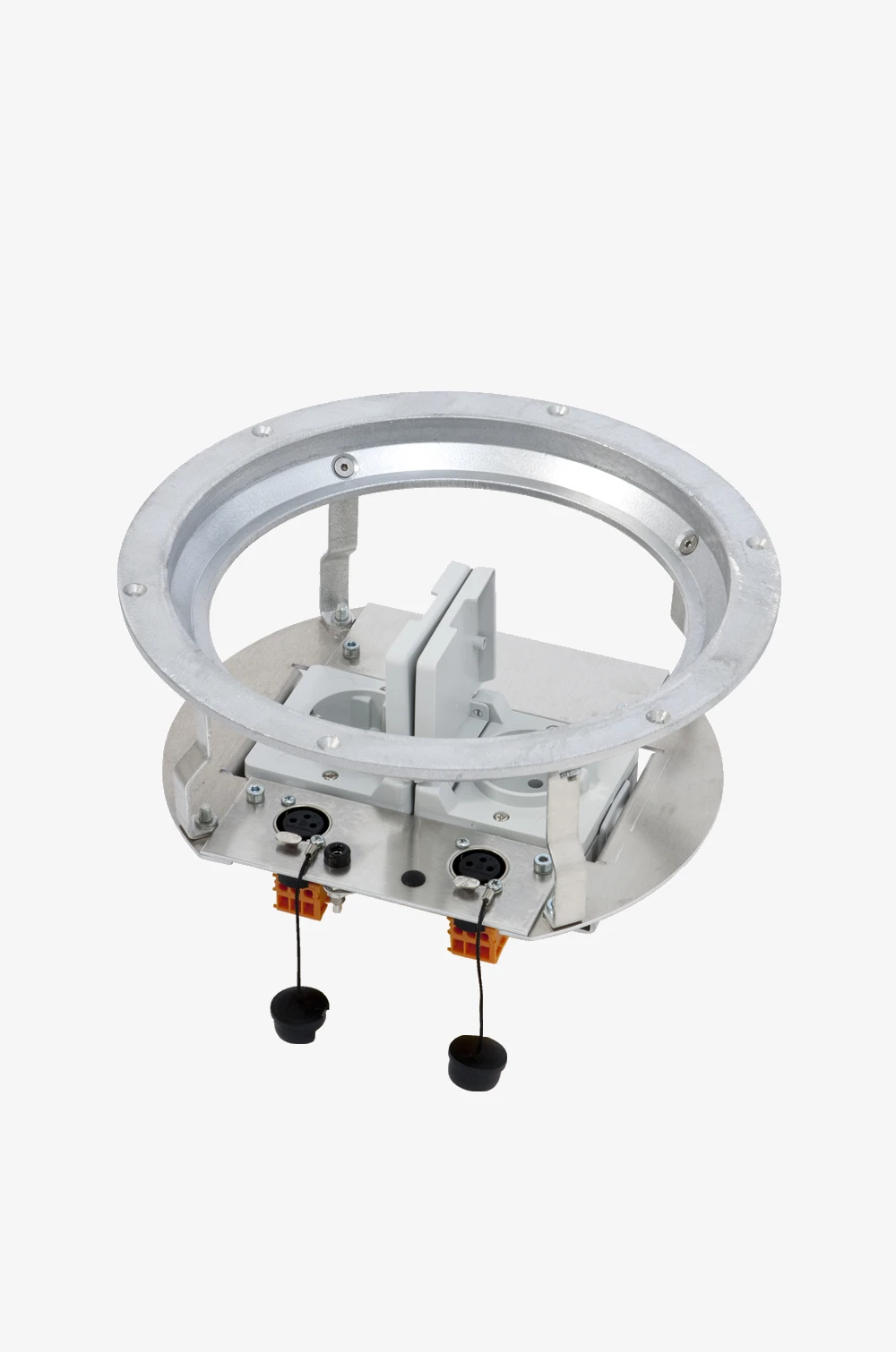 Gerätedose Mit Abdeckplatte Und Arbeitsdeckel Für Anschluss Zweier Melder (Doppelbahn) 3 Gerätedose Mit Abdeckplatte Und Arbeitsdeckel Für Anschluss Zweier Melder (Doppelbahn)