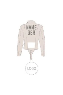 Sponsorenlogo-Aufdruck Auf Fechtjacke -Fechtausrüstungsgeschäft LOGO S J 4